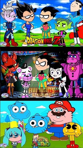 Teen Titans GO! X Cartoon characters Edits #teentitansgo #teentitans #cartoonedits #shorts