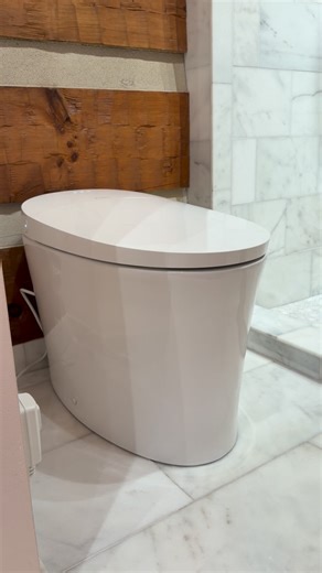 Dara Dimitri on Instagram: "Thinking about installing a smart toilet yourself? You can totally do it! Here are our tips! We just installed a new @swissmadison Viro smart toilet and here are some things I want to share. If anything needs clarification, please ask! Make sure you have a GFCI outlet close enough for the cord to reach. The instructions recommend two people to lift the toilet into place. Because ours was so close to a wall, Mike built a little cart to roll it into place, he could pick