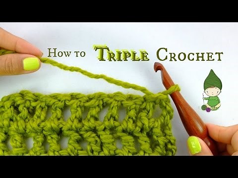 How to Triple Crochet or Treble Crochet - Beginner Crochet Tutorial!