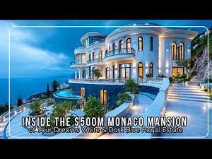 Inside Monaco’s $500 Million Mega Mansion 🌊 | Luxury White & Blue Royal Estate Tour