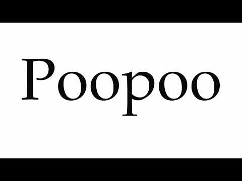 How to Pronounce Poopoo