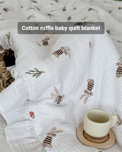 Cotton Ruffle Baby Quilt: Perfect Comfort for Your Crib