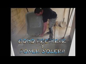 Como preparar y poner suelo/solera con mortero