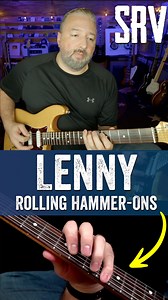 4.8K views · 160 reactions | Get these lessons sent right to your email by joining the free email list at https://1minuteblues.com - Midway through his song "Lenny," Stevie Ray Vaughan played a fast, repeating lick on the A and low E-strings that uses a fast hammer-on and pull-off to create a "rolling" sound. #bluesguitar #guitarlessons #srv | Texas Blues Alley | Facebook