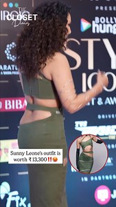 Sunny Leone is wearing Corset top worth ₹4,700 and skirt worth ₹8,600.😵‍💫‼️ Wearing- @roologyofficial | The Closet Diaries