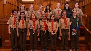 First female class of Eagle Scouts honored virtually