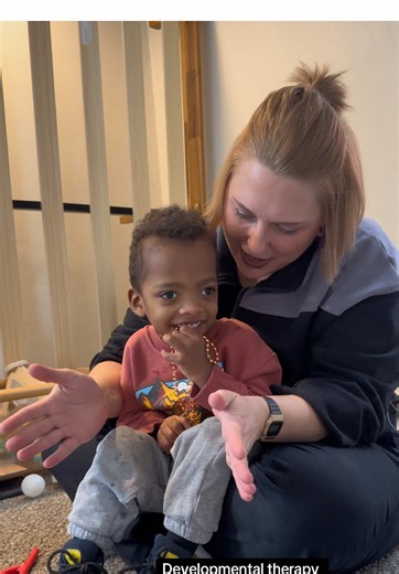 This moment may look small from the outside but connection is a huge part of developmental therapy. Every time he engages looks responds and shares space with us even through songs that is progress and that is growth 🤍✨ #song #sing #toddler #developmental #therapy