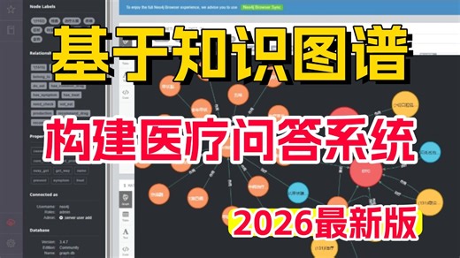 【强推】基于Python+neo4j构建知识图谱从环境配置+项目实战，保姆级教程！附源码！1小时全吃透！零基础小白也能学会！AI/大模型/NLP/LLM/知识图