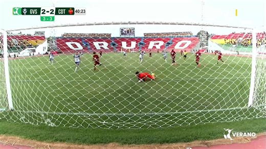 Segundo gol para GV San José ⚽ Daniel Calero convirtió y empata el partido: GV San José 2 – 2 Real Oruro. #FutbolCanal #torneodeverano | Futbolcanal