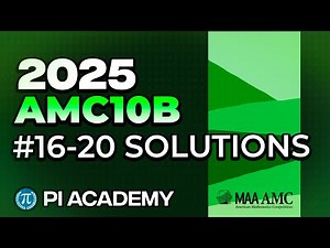 [NEW] 2025 AMC10B Problems 16 thru 20 (Rapid Fire ⚡️🔥)