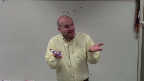 Learn how to expand a logarithmic expression with three terms