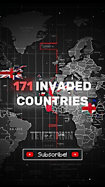 Number of nations ever invaded by empires #history #atlas #edit #geotuber #worldatlas #empire