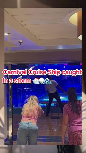 Carnival Cruise Ship Caught in Storm on Mexican Riviera