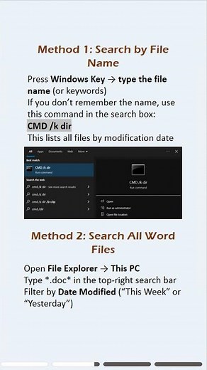 Can’t find your saved Word document? Don’t panic — it’s still on your PC! #worddocuments #word