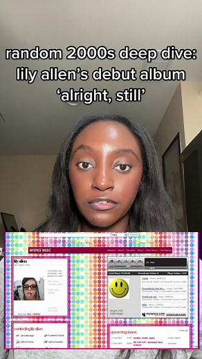 A mini deep dive on my lowkey problematic fave nepotism baby lily allen and her debut album ‘alright, still’ #lilyallen #alrightstill #nepobaby #nepotismbaby #early2000s #2000smusic #00smusic #2000sthrowback #throwbackmusic #myspace