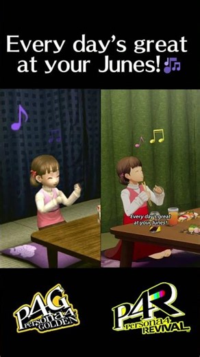 Every Day's Great at Your Junes! Persona 4 Revival vs Golden #persona4revival #persona4golden