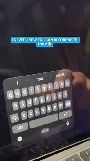 How to make typing easier on iPad.