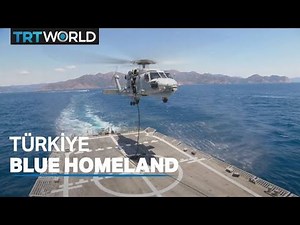Turkish navy and air forces conduct a large-scale exercise