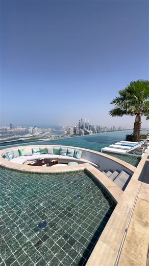 Luxurious Rooftop Infinity Pool with City Skyline View