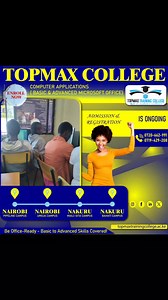 Get Office-Ready with TOPMAX TRAINING COLLEGE! Looking to master...