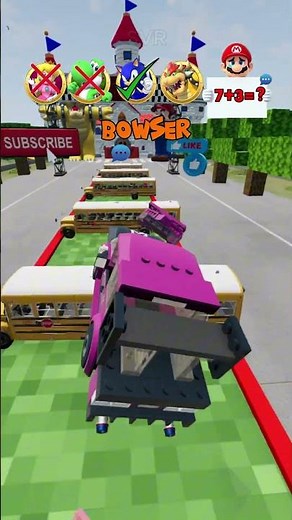 Mario obstacle course car jump #mario #sonic