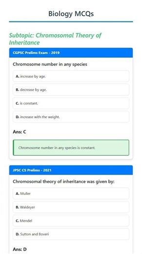 Chromosomal Theory of Inheritance