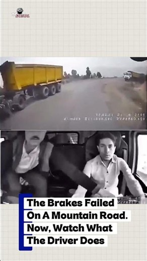 🛌 Watch what the driver does #thefactual #dailyfacts #amazingfacts #driver #hilldriving
