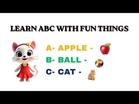 ABC Alphabet for Kids – Animals, Fruits & Fun Objects A to Z | Kitty and Company