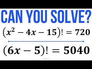 Can you Solve the Factorial Problems? | Quick & Easy Explanation