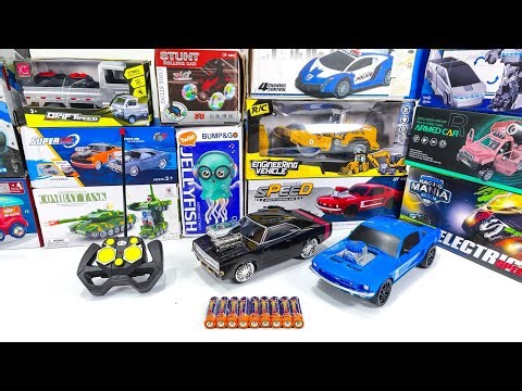Unboxing Rc Mobil Balap, School Bus, Rc Truck Road Roller, Tank Combat Baja