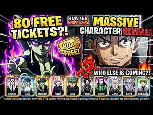 【ネンサバ】 80 FREE TICKETS! 🎫 Huge Character Leaks & Uvogin is Broken 【HUNTER×HUNTER】