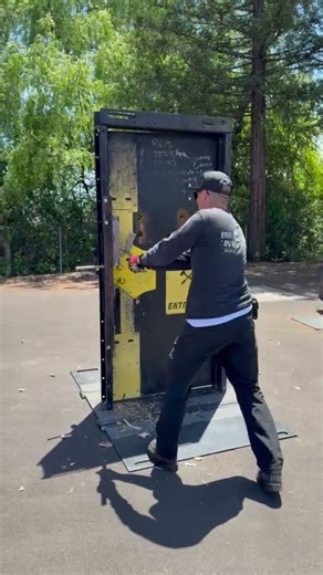 Baseball Swing in Action on the Catalyst Force Entry Door