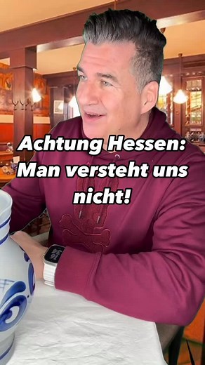 9.8K views · 3.3K reactions | Achtung Hessen: man versteht uns nicht. Gewisse Redewendungen aus Taunus, Ofenwald, Wetterau, Frankfurt, Darmstadt, Offenbach oder Wiesbaden im Hessischen Dialekt kann unser Gegenüber nicht nachvollziehen. Ob beim Apfelwein oder so: Uffbasse. Besucht mich auf Tour www.peterkunz.de #hessen #hessisch #069 #sachsenhausen #peterkunz #comedy #lustig #sketch #frankfurt | Peter Kunz | Facebook