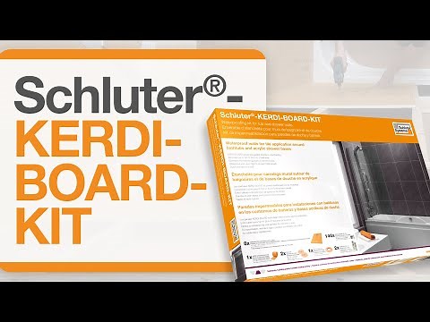 How to install the Schluter®-KERDI-BOARD-KIT