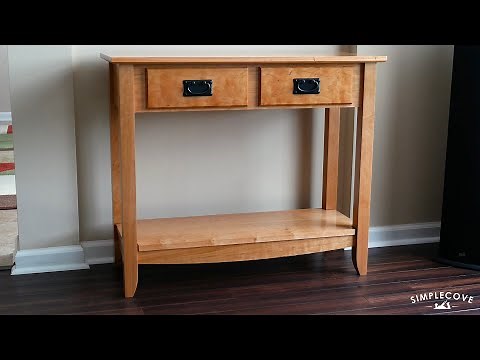 Hall Table Build | Woodworking Build Video