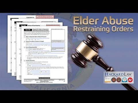Elder Abuse Restraining Orders | Protecting Seniors
