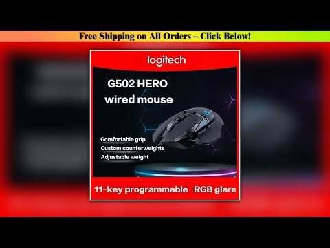 Logitech G502 HERO Cable Game Mouse E-Sports Eating Chicken Mechanical Mouse RGB Light Can Be