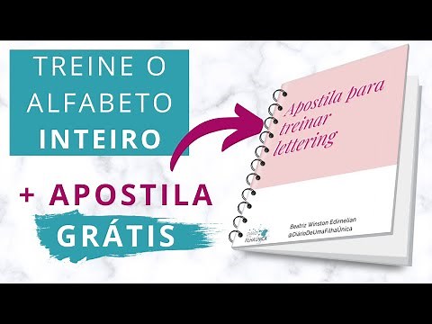 Como fazer lettering para INICIANTES - o guia completo! BAIXE GRÁTIS