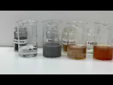 Wasserstoffperoxid zersetzen mit Katalysatoren