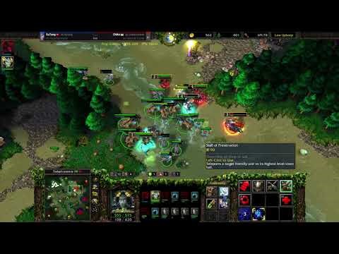 【高延迟一度想放弃的德国主机 Lich开矿天鬼冰龙 英雄多次极限走钢丝】Warcraft III 1v1 vs 🇺🇦Undead MMR 1740 W3C 2.0.3.2 魔兽争霸III：重制版