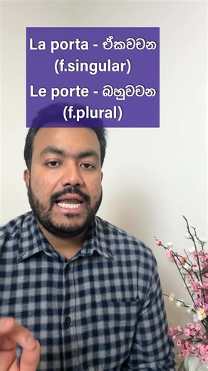 Italian in sinhala with susantha අද පාඩම La porta - The door - දොර. ඉතාලි භාෂාව ඉගෙන ගැනීමට සම්බන්ධ වන්න. Like 🩷 comment & share...!! #සරලසිංහලෙන්ඉතාලිභාෂාව #italiano #italianonline #italianinsinhalawithsusantha | Italian in sinhala with Susantha