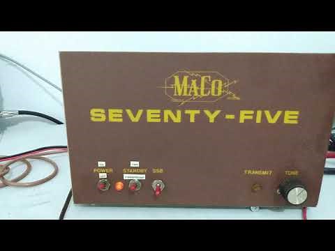 Maco 75 Revisit, Recapped, Fan added, new 2057 tube added. vintage linear amplifier