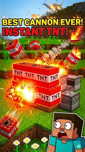 INSANE TNT CANNON 😱 Instant Explosion in Minecraft
