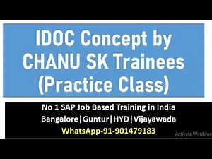 SAP FICO Course in telugu| IDOC Concept by CHANU SK Trainees| SAP FICO Videos in telugu| Chanu SK