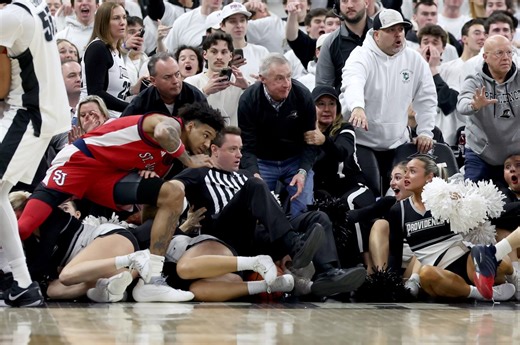 Fight breaks out between St. John’s and Providence, seven players are ejected
