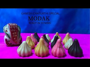 Instant Milk Modak | 1 Recipe 4 Flavor | Ganesh Chaturthi special
