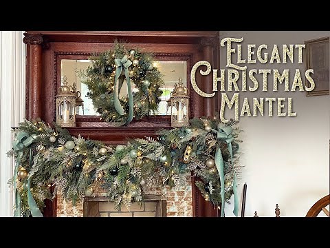 Elegant Christmas Fireplace Mantel Garland Idea - How To Decorate A Fireplace Mantel For Christmas
