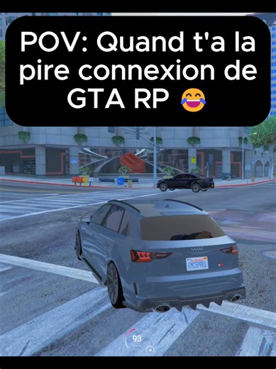 Quand t'a la pire connexion sur Gta Rp 😂 #gtarp #unityrp #fivem #connexion #alkafou