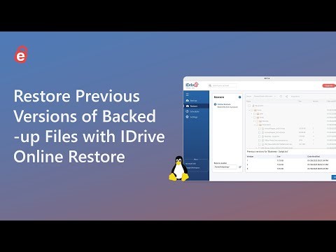 How to Restore Previous Versions of Backed-up Files/Folders | IDrive Online Restore