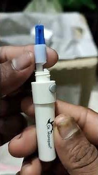 (English) How to take blood easily using lancing device/pen type device for testing blood sugar